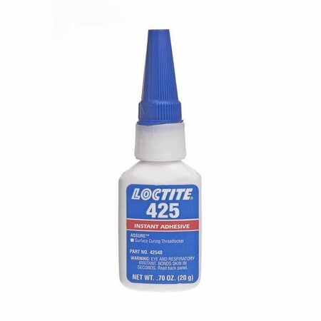 LOCTITE 425 Assure Instant Adhesive, Surface Curing Threadlocker 20 gm Net Wt. Bottle LOC42540